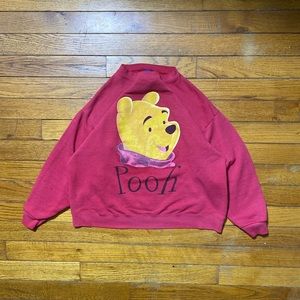 Vintage Disney Pooh big face crewneck